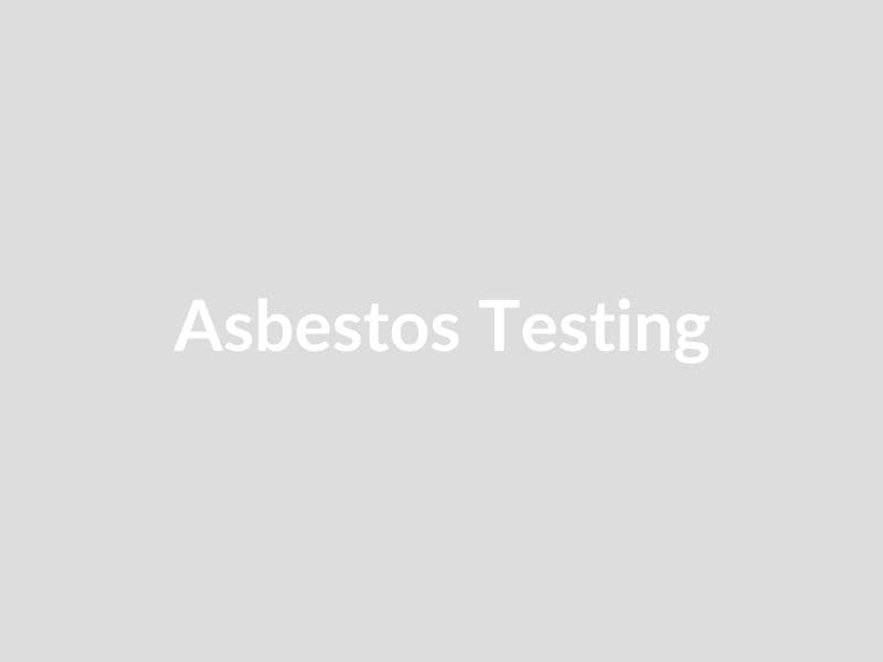 Asbestos air testing equipment in use