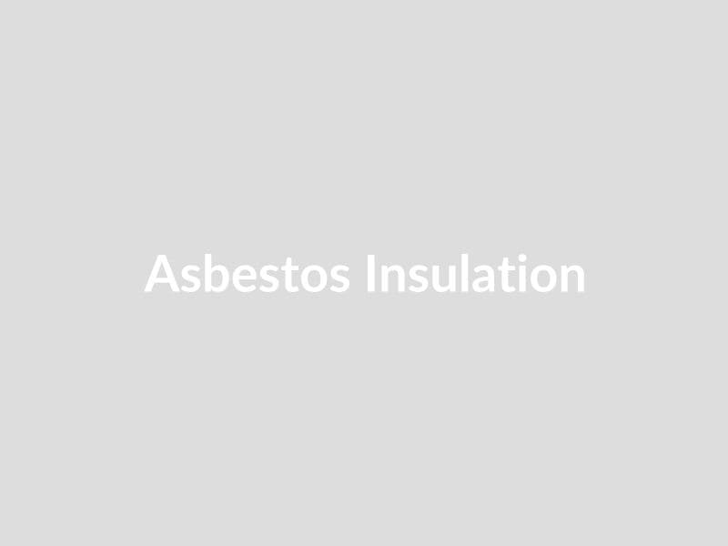 Asbestos pipe insulation in an old building
