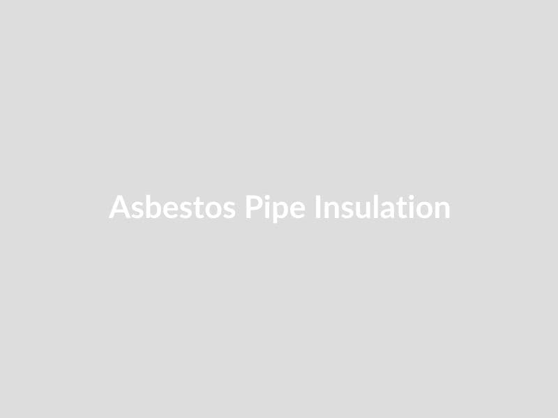 Deteriorated asbestos pipe lagging insulation