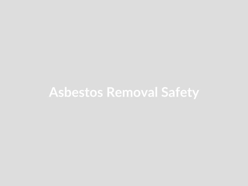 Professional asbestos removal team in full PPE